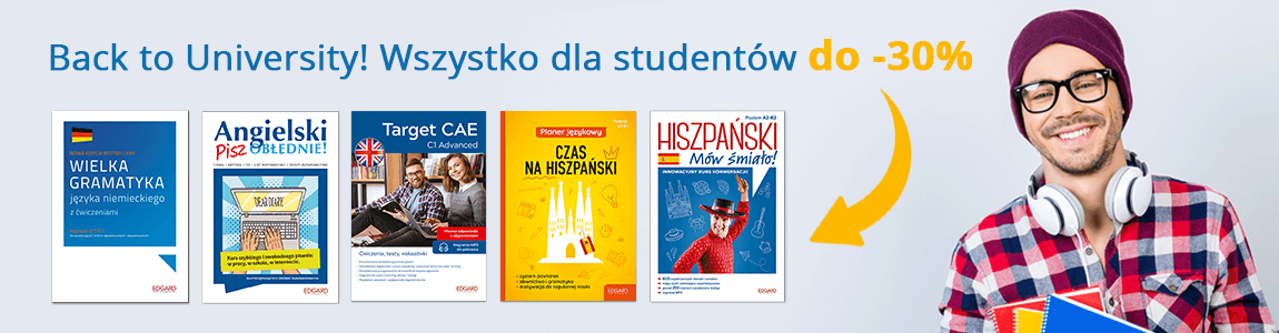 Back to university! Wszystko dla studentów do -30%!